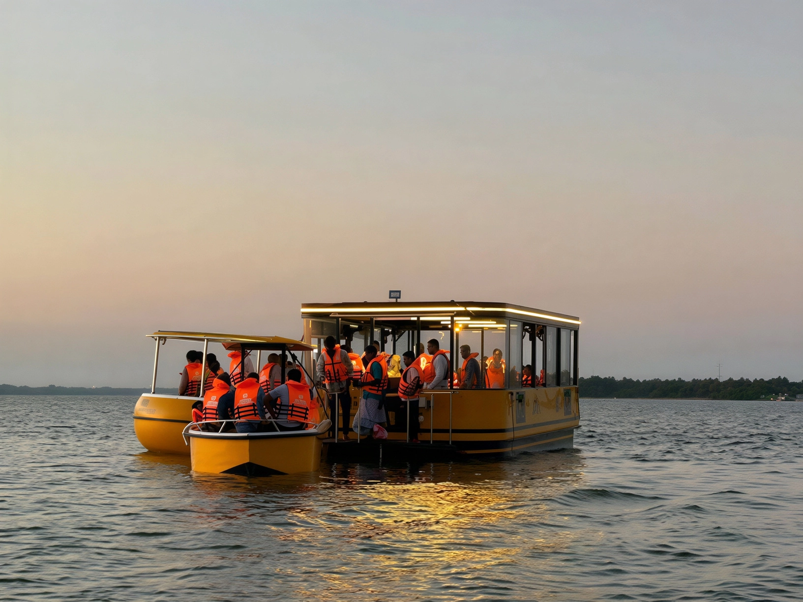 Photo · evening ride on the water